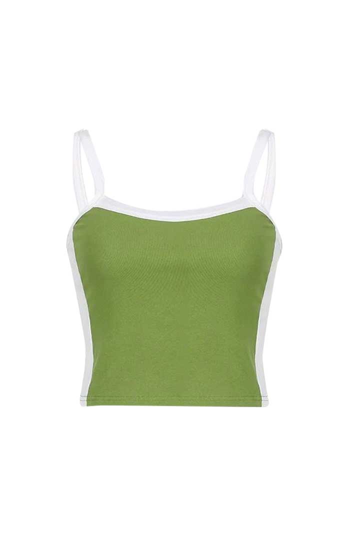 Picture of Sleeveless Knited Top-Green