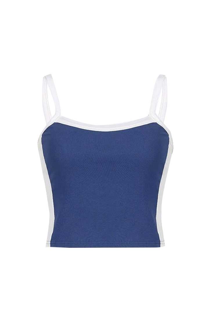 Picture of Sleeveless Knited Top-Blue