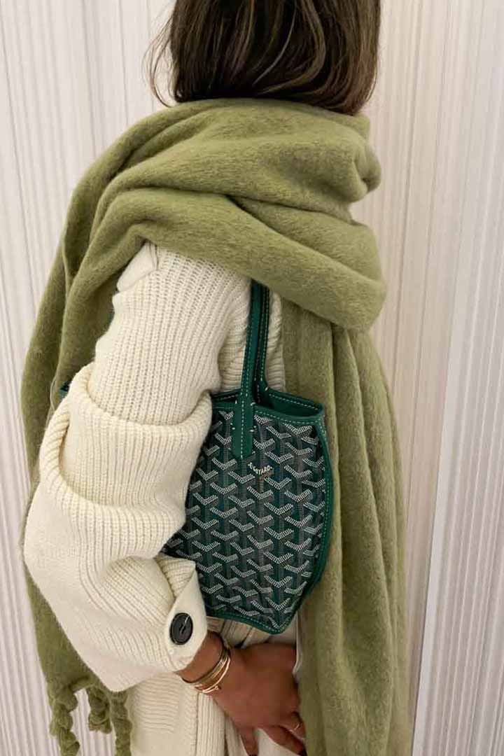 Picture of Oversized Scarf-Green