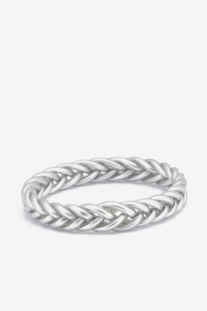 Picture of Braid Bangle-Matte Silver