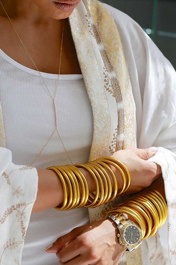 Picture of Braid Bangle-Yellow Gold