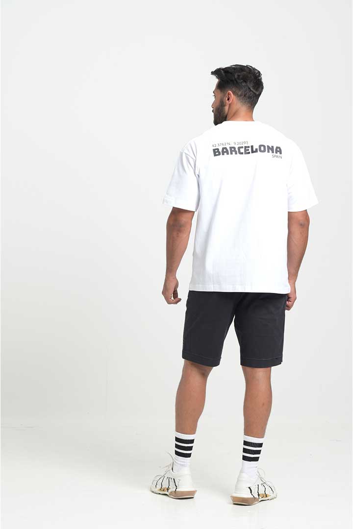 Picture of Barcelona Oversized T-Shirt- White