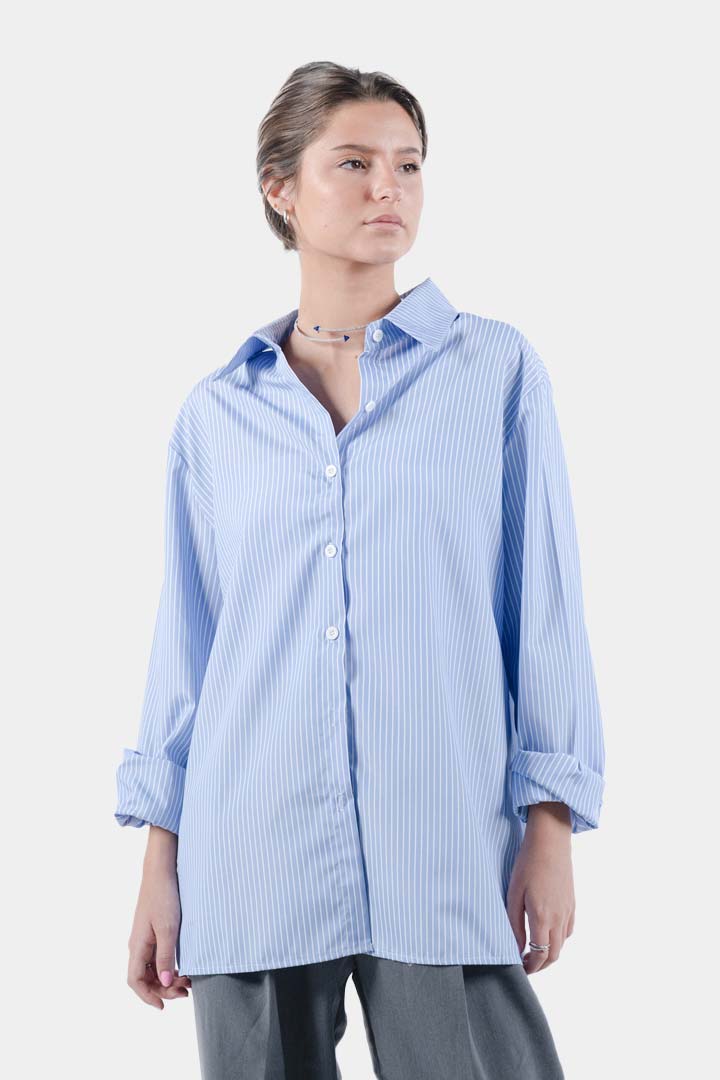 Picture of Classic Striped Shirt-Blue