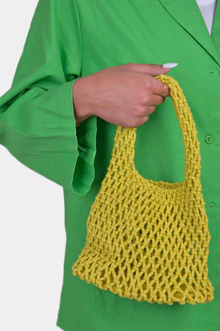 Picture of Hand Knit Bag-Yellow