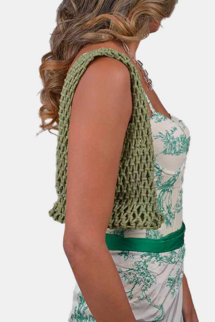 Picture of Hand Knit Bag-Green