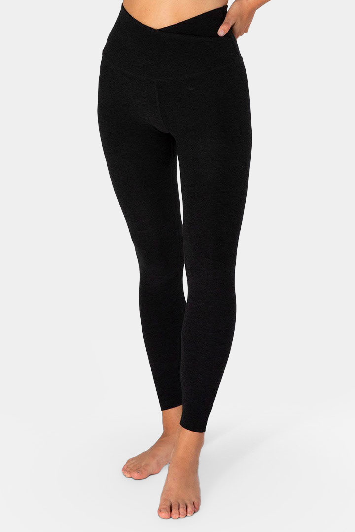 Picture of At Your Leisure High Waist Midi Legging - Darkest Night