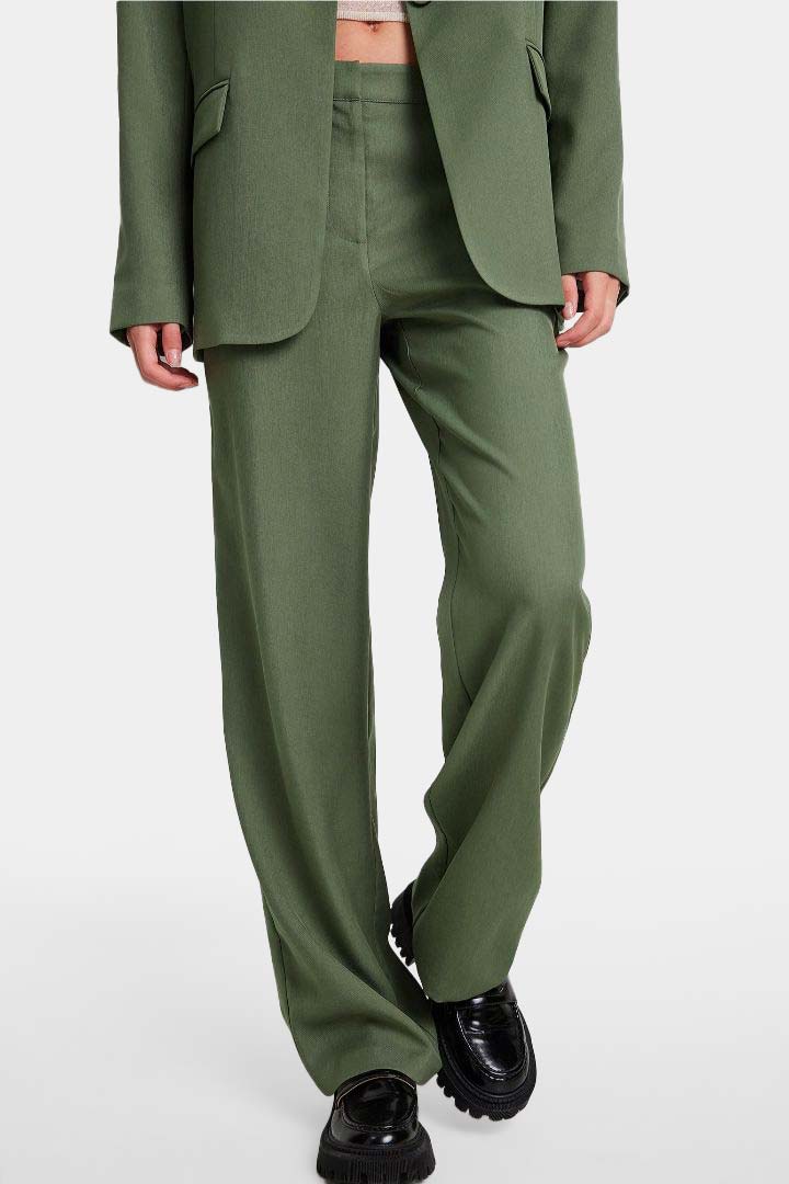 Picture of Classic Suit Trousers-Green