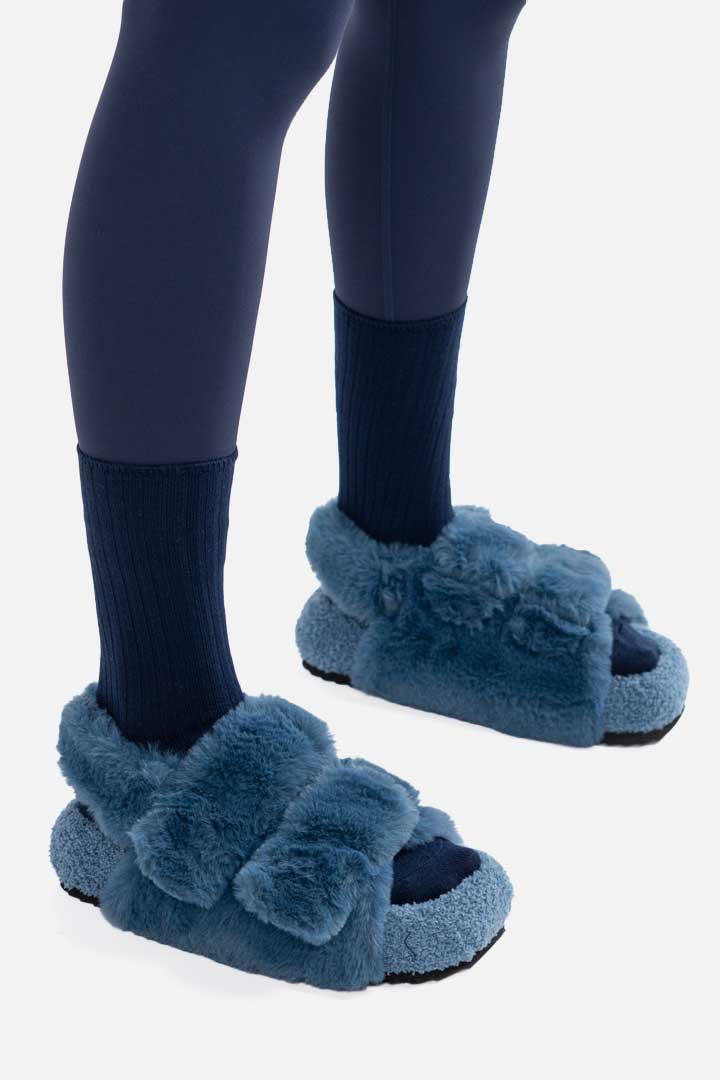 Picture of Shearling Sandals-Blue