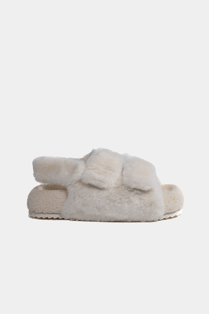 Picture of Shearling Sandals-White