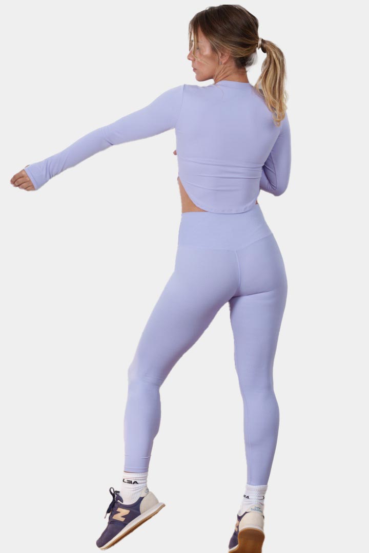 Picture of Extended Dry Fit Cropped Long Sleeves-Purple