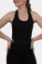Picture of Open Back Extended Vest Tank Top-Black