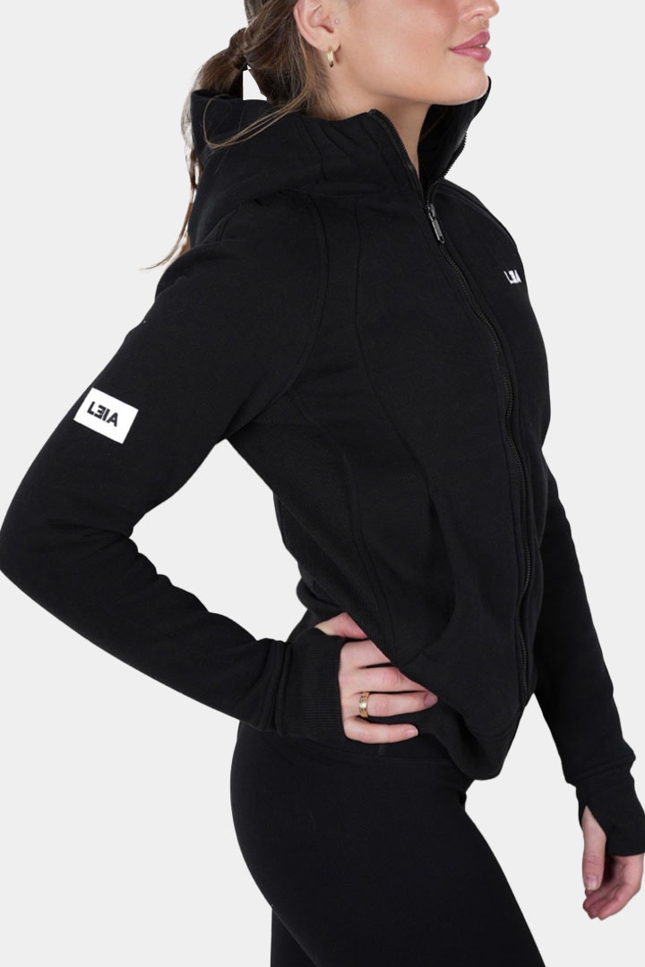 Picture of Fitted Hooded Jacket-Black