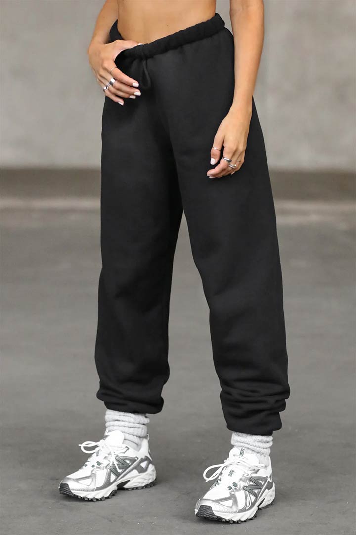 Picture of Oversized Jogger-Black French Terry