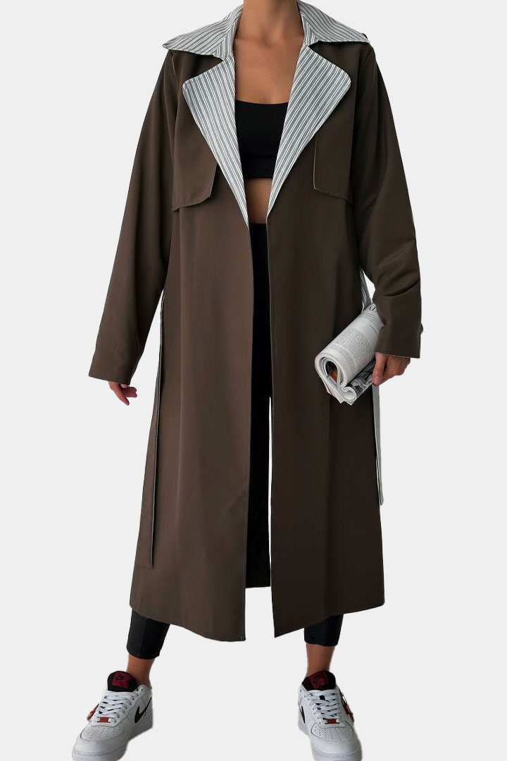 Picture of Khaki Belted Trench Coat