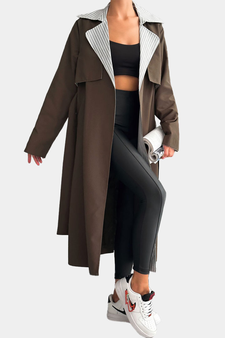 Picture of Khaki Belted Trench Coat