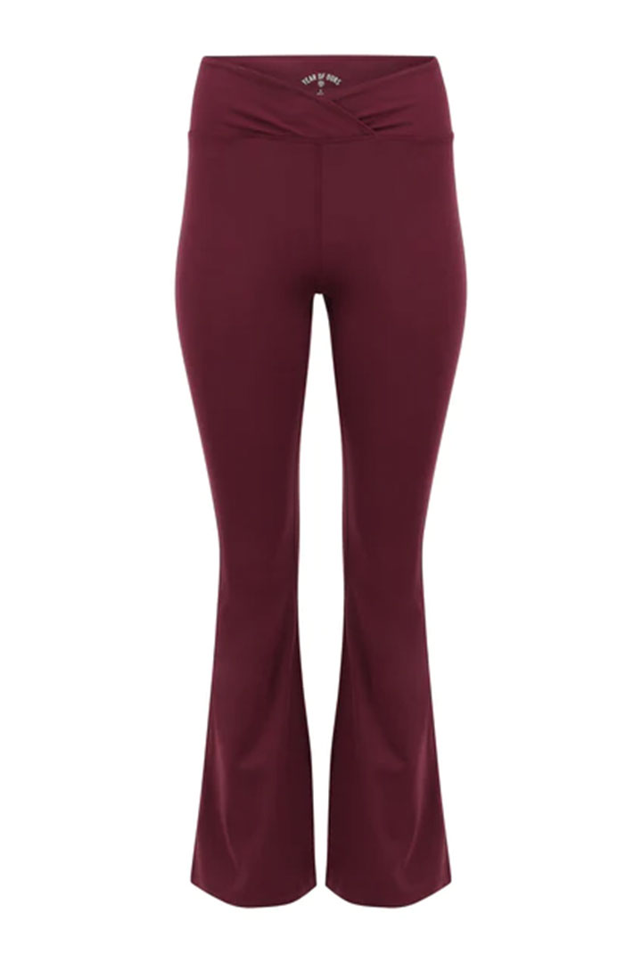 Picture of Veronica Flare Legging-Dark Cherry