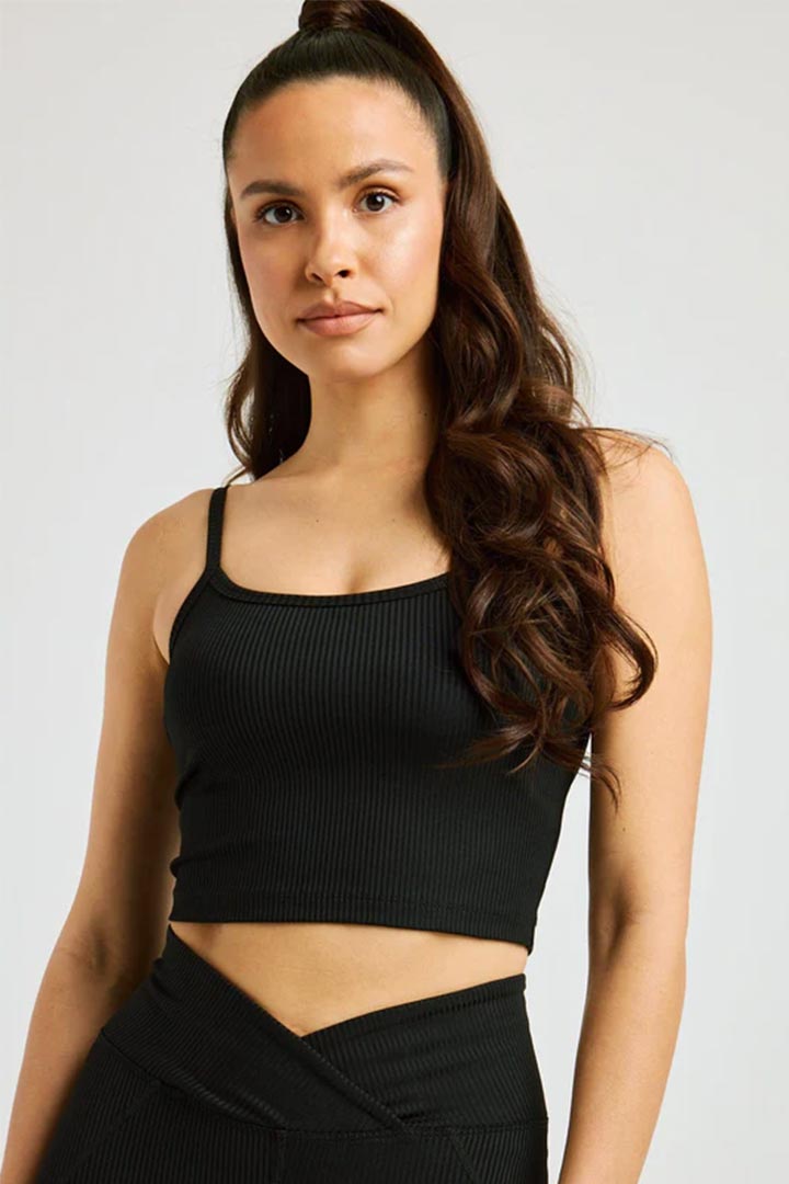 Picture of Ribbed Bralette Tank-Black