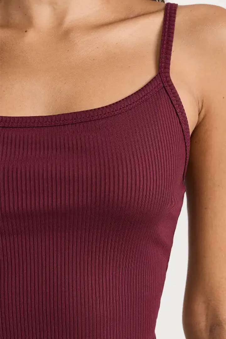 Picture of Ribbed Bralette Tank-Dark Cherry