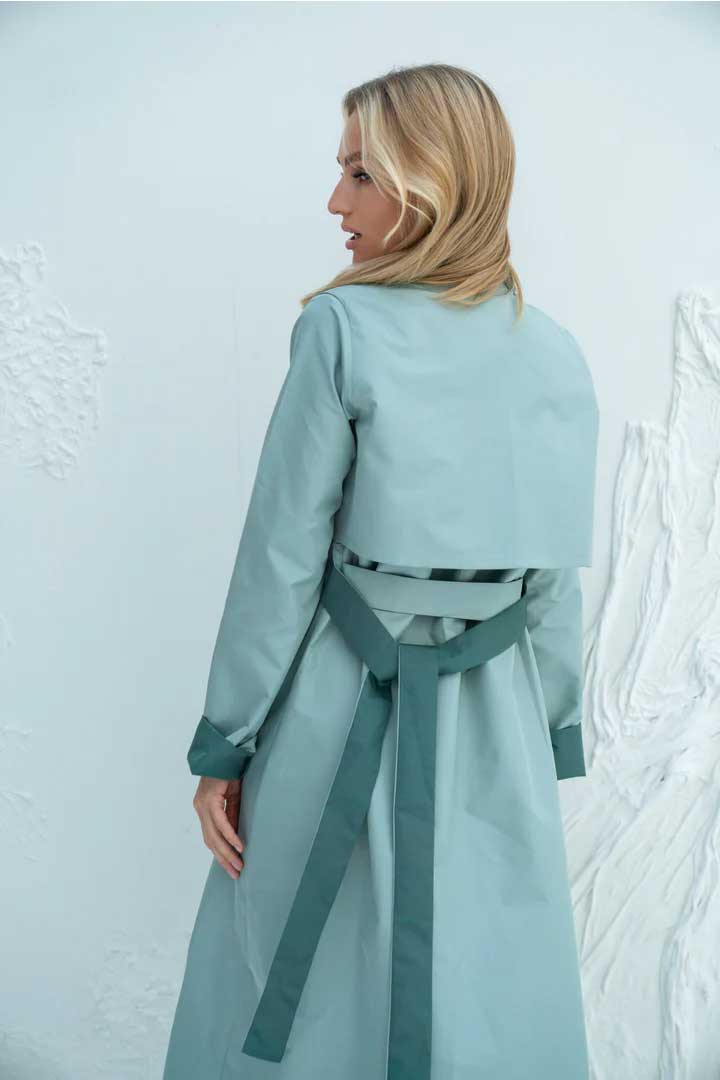 Picture of Olive/Sage Trench-Green