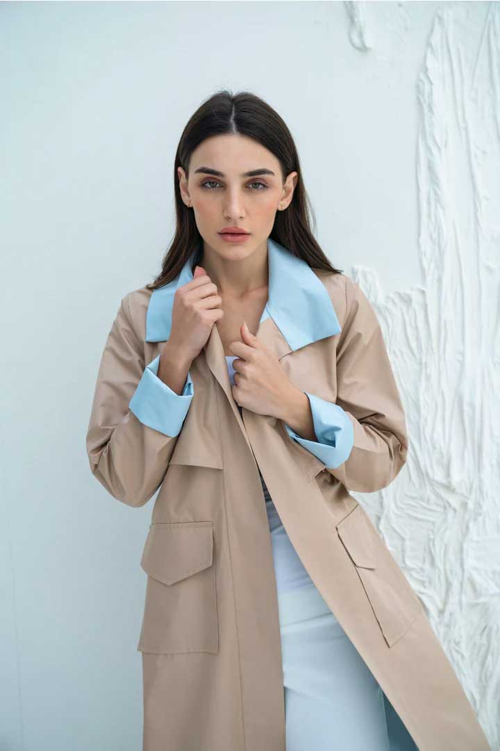 Picture of Blue/Beige Trench