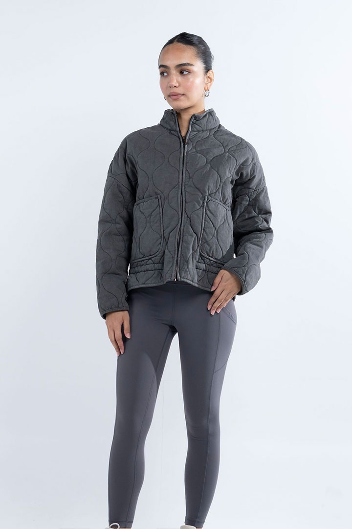 Picture of Quilted Jacket-Grey