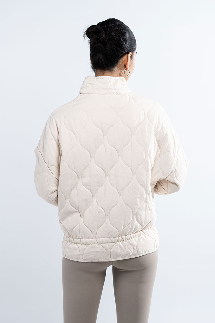 Picture of Quilted Jacket-Beige