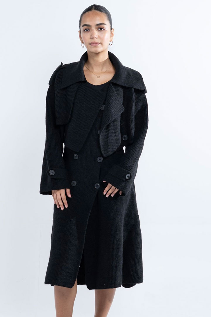 صورة 3 Way Trench Set-Black