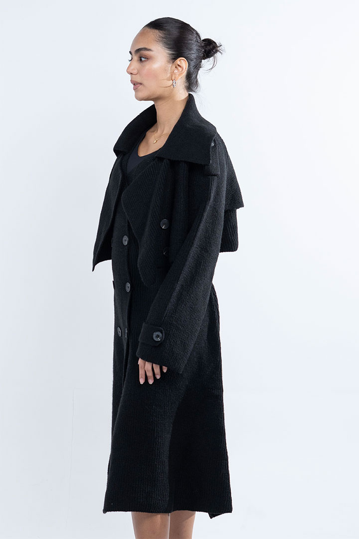 صورة 3 Way Trench Set-Black