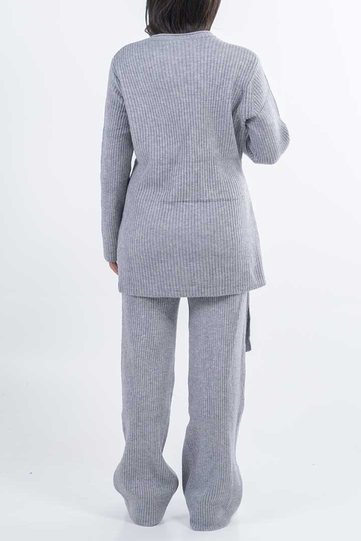 Picture of Two Piece Knitted Set - Grey