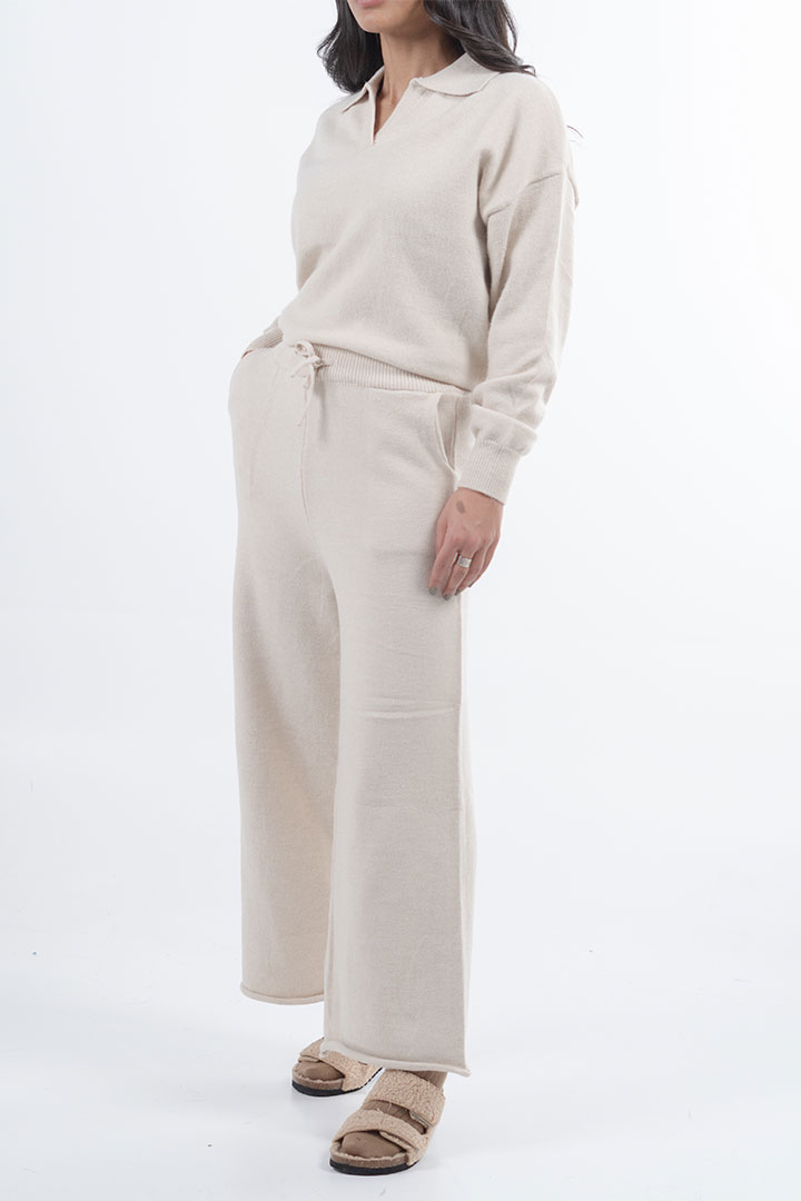 Picture of Two Piece Pullover Set- Creme