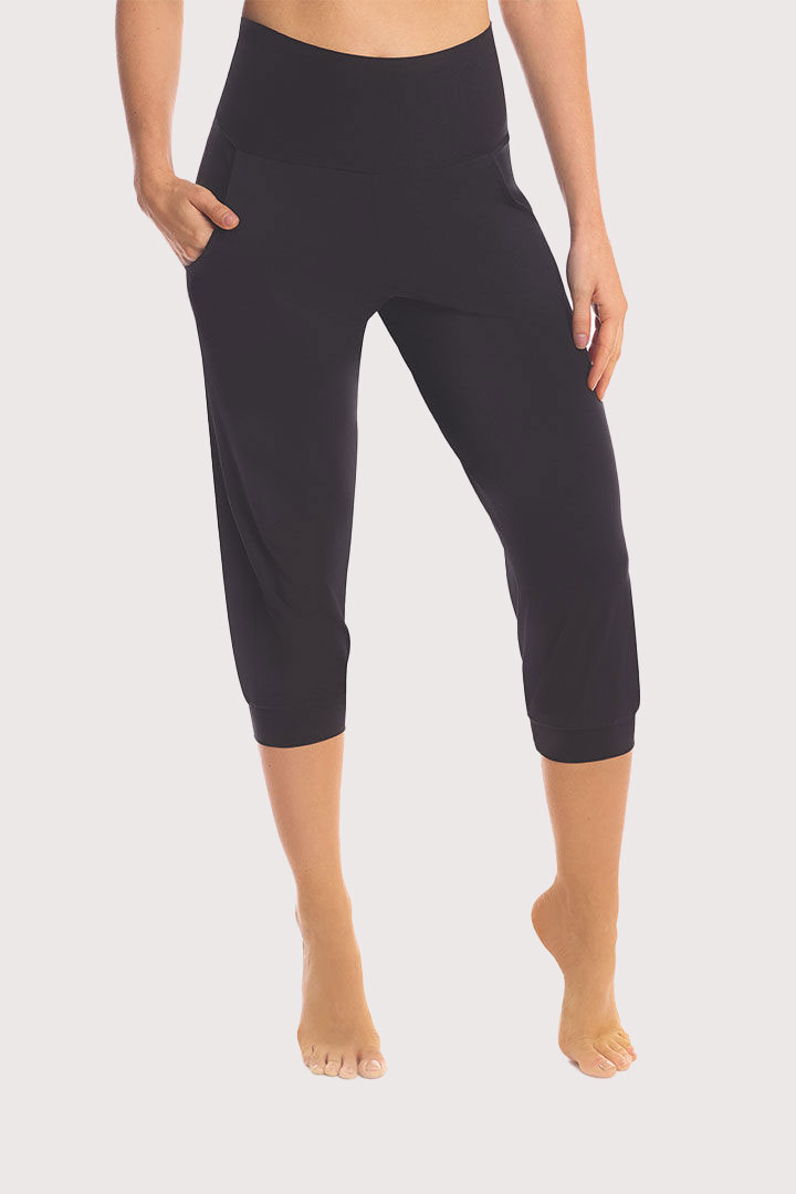 Picture of Butter High-Rise Capri Jogger- Black