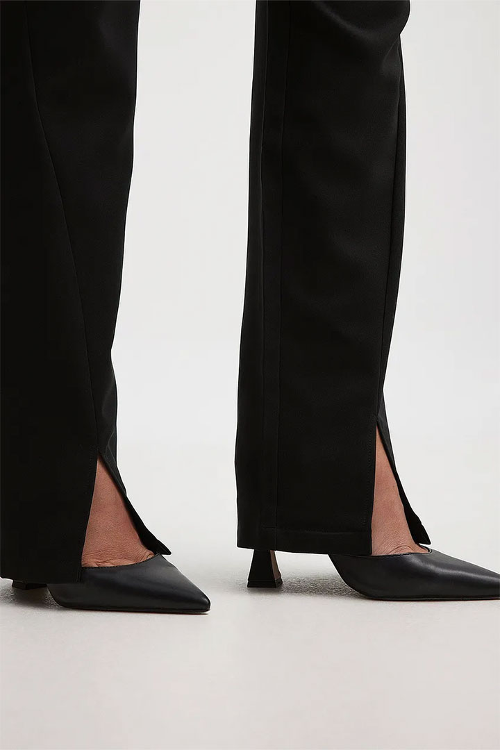 Picture of Front Slit Suit Pants-Black