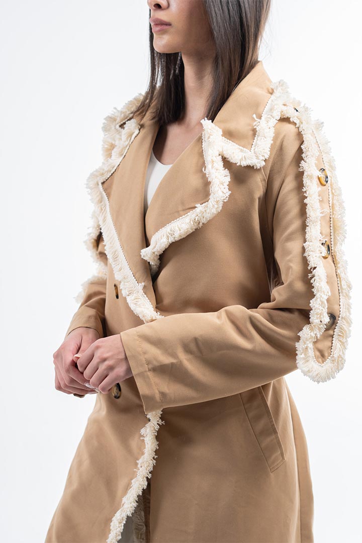 Picture of Fringe Trench Coat