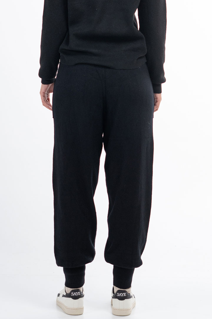 Picture of High Waist Draw String Pants-Black