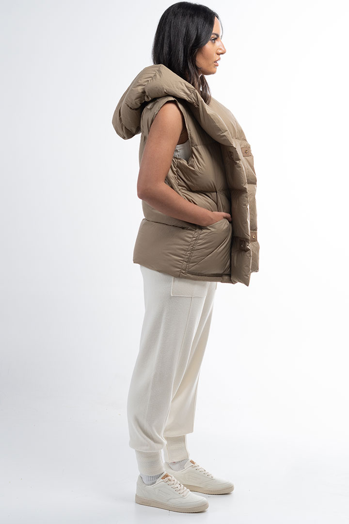 Picture of Puffer Vest-Brown