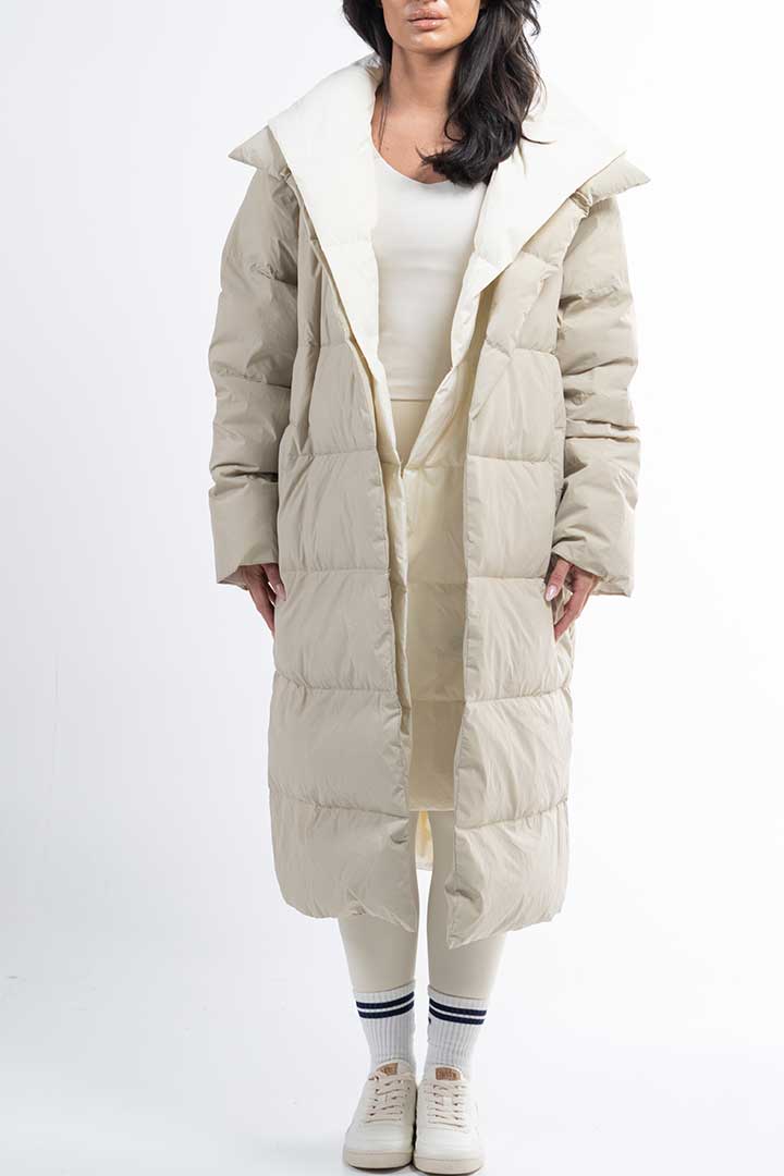 Picture of Double Layered Midi Puffer-Green