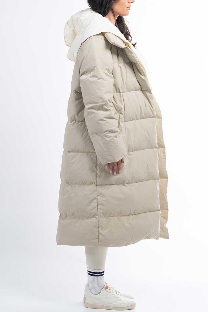 Picture of Double Layered Midi Puffer-Green