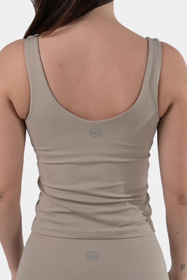 Picture of Everywear High Neck Tank-Sand