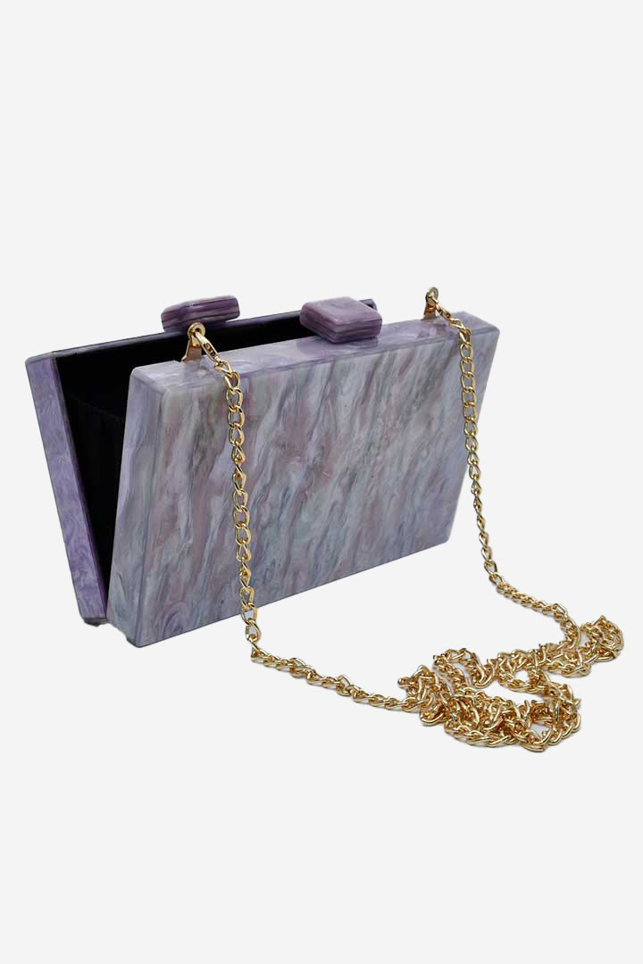 Picture of Aura Clutch Bag-Purple