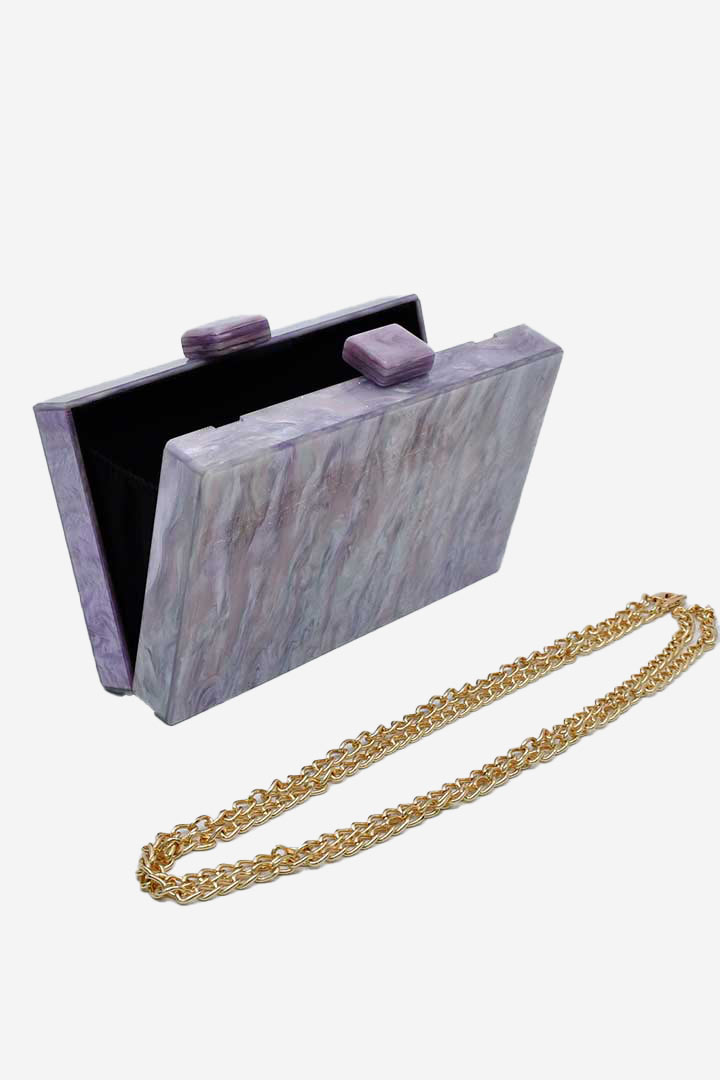 Picture of Aura Clutch Bag-Purple