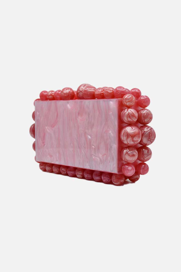 Picture of Marble Clutch Bag-Pink