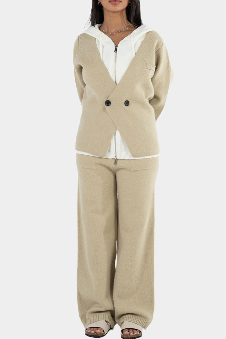 Picture of Two Piece Coat Set - Beige