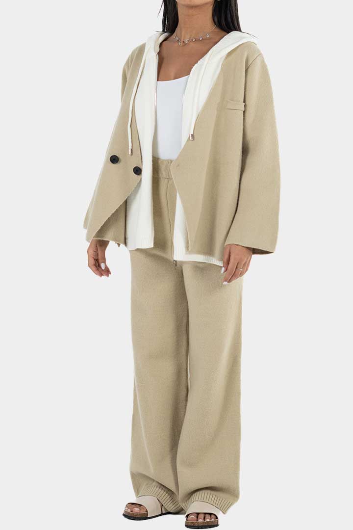 Picture of Two Piece Coat Set - Beige