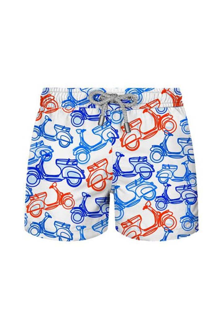 Picture of John Frank All Over Printed Swimshorts - Scooter White