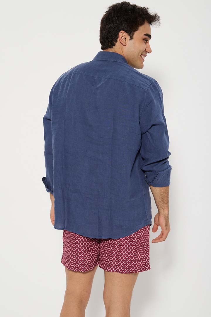 Picture of Azul Marino Linen Shirt