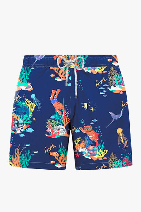 Picture of John Frank Gts  All Over Printed Swimshorts - Reefs