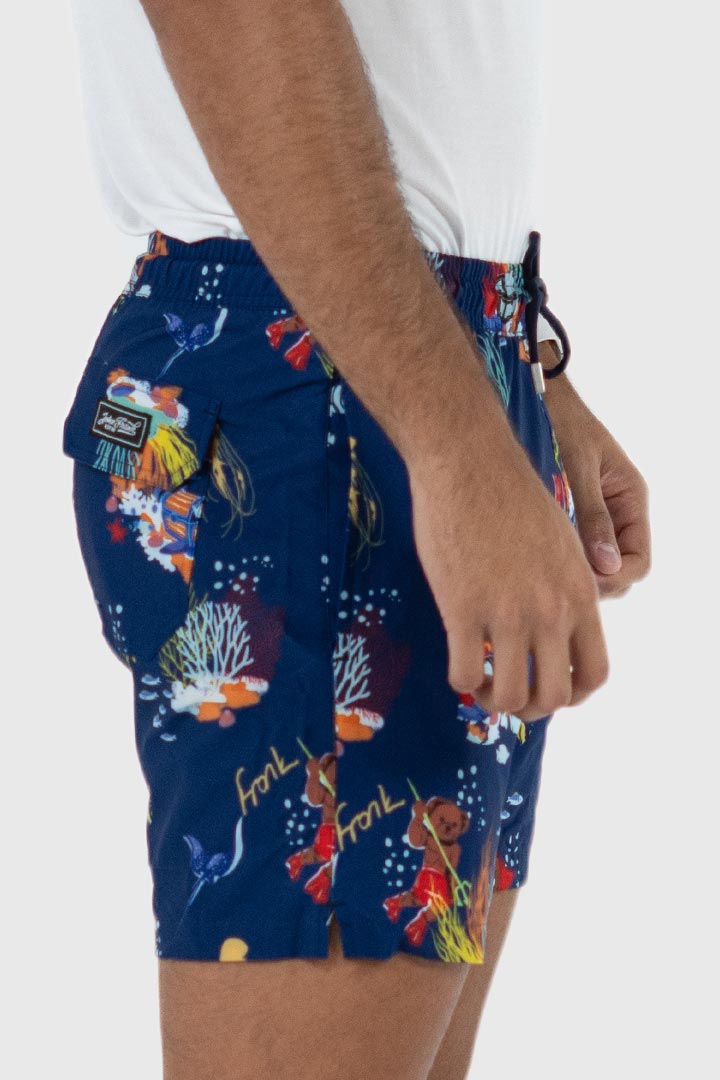 Picture of John Frank Gts  All Over Printed Swimshorts - Reefs