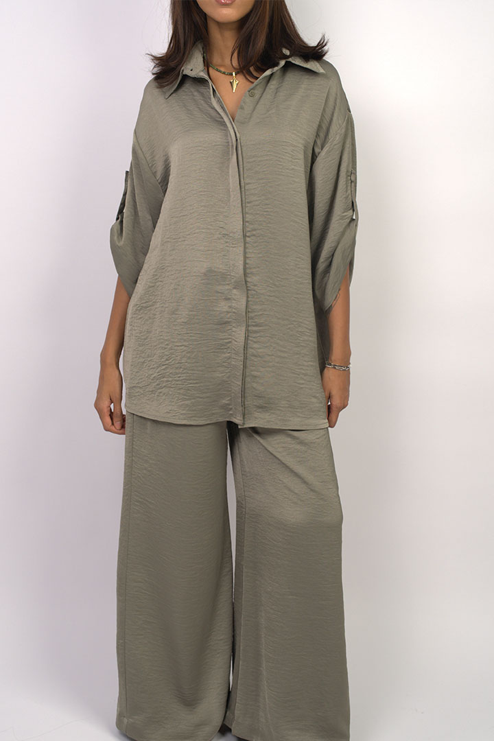 Picture of Silk Blouse and Pants Set