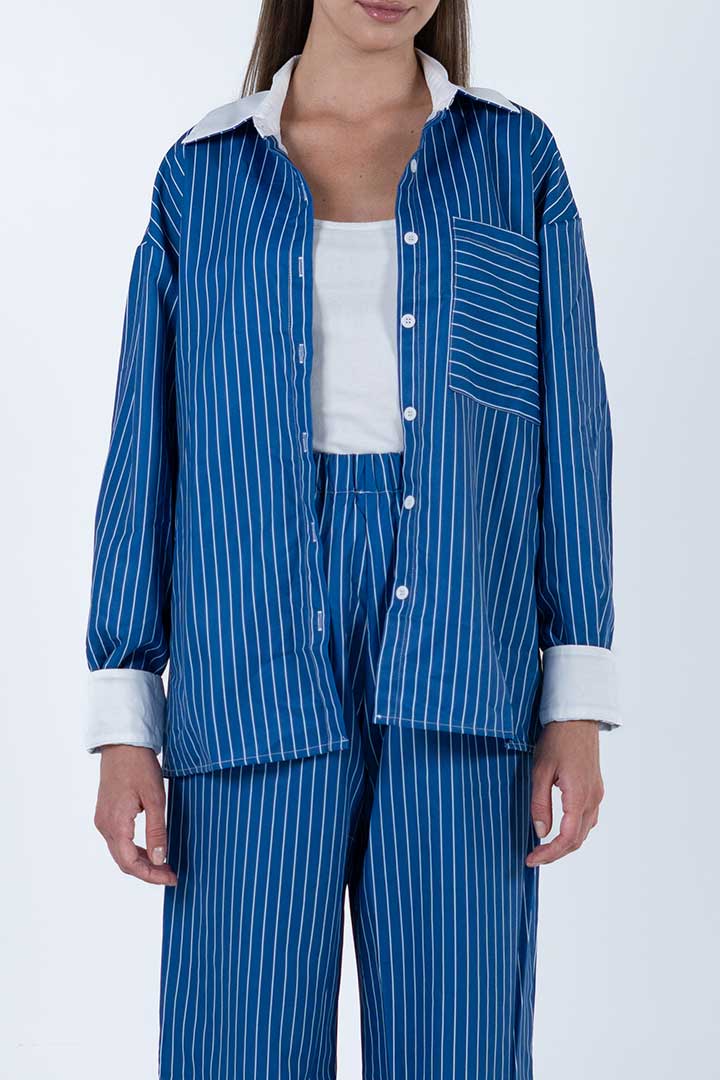 Picture of Striped Two Piece Set - Blue