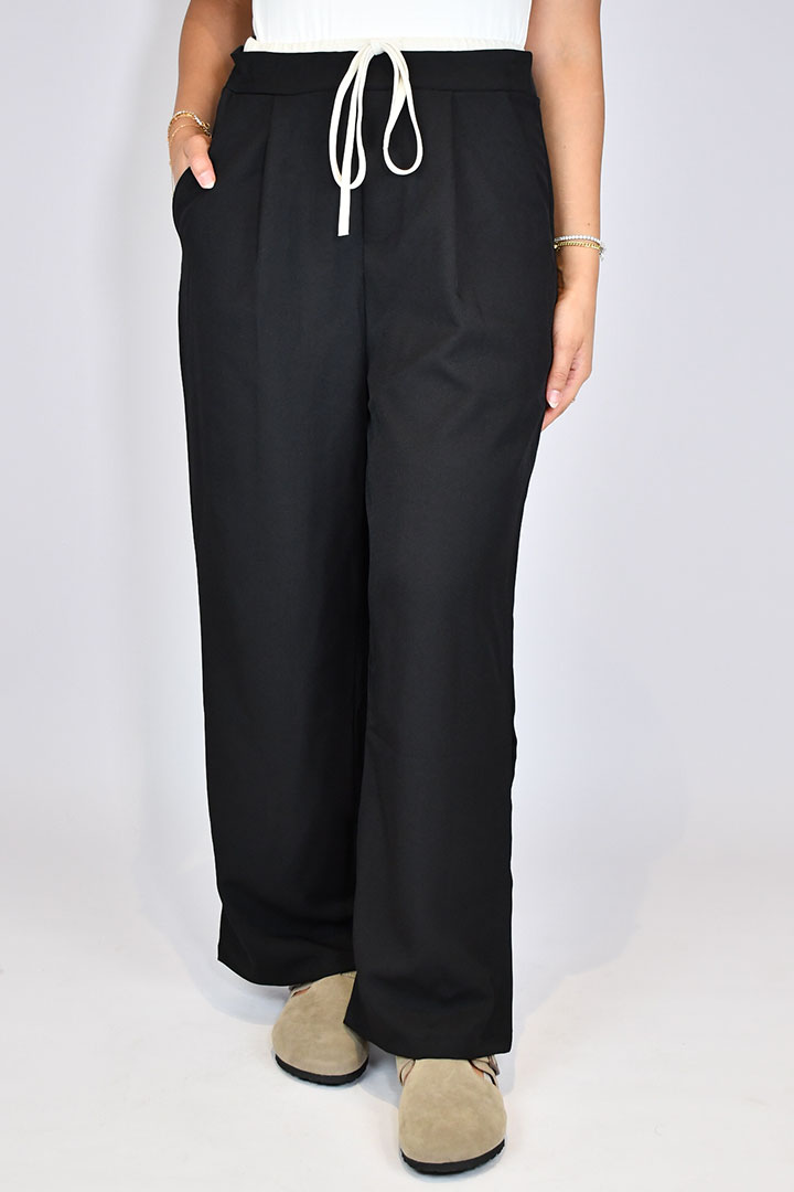 Picture of Drawstring Trousers - Black